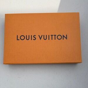Louis Vuitton Orange Box with Black Logo